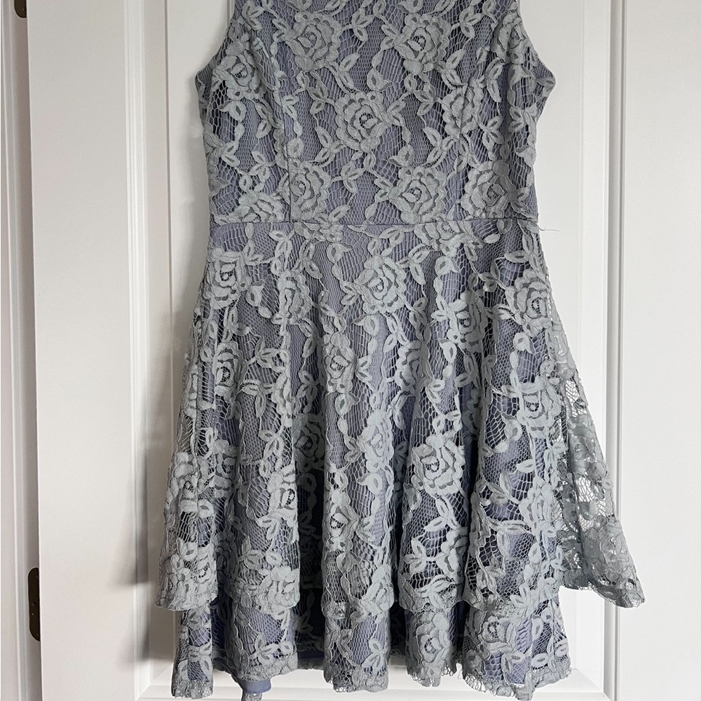 Light blue lace dress